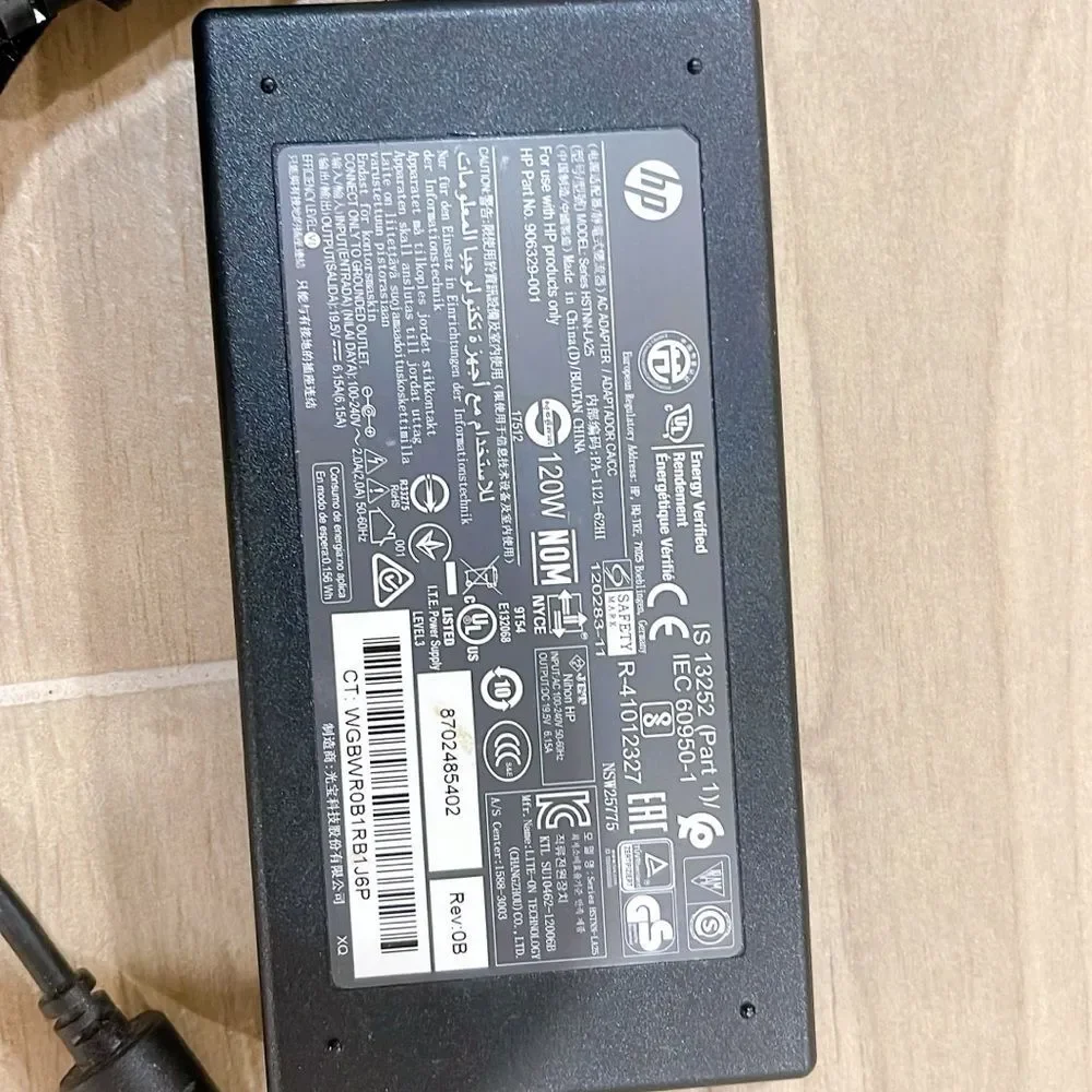 HP 19.5v 6.15a 120w Charger